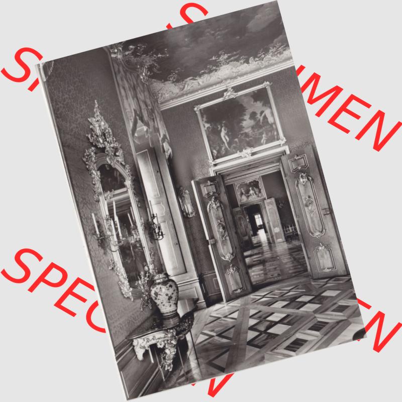 Alte s/w Ansichtskarte Echt Foto DDR Bezirk Gera, Kreis Rudolstadt, Museen Schloss Heidecksburg (Thüringen) 1983, Die Festräume im Westflügel. Echt... Sammlung