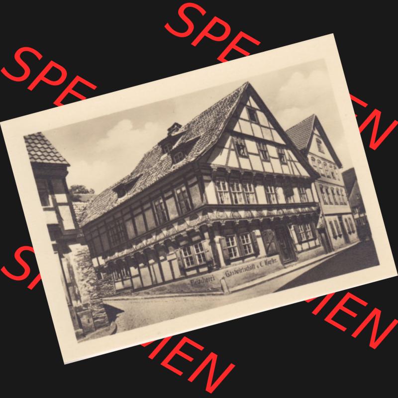 Fotos DDR Bezirk Halle, Kreis Sangerhausen, Luftkurort Stolberg im Harz, Gasthaus Kupfer. Vom Verlag Erhard Neubert KG, Chemnitz zu DDR-Zeiten in der DDR ausgegeben. Sammlung