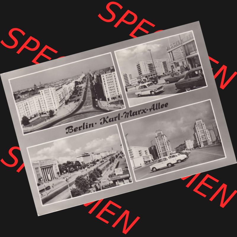 Ansichtskarten DDR Bezirk Berlin, Stadt Berlin in s/w 1965, Berlin Hauptstadt der Deutschen Demokratischen Republik, Karl-Marx-Allee. Stadtansichten der Stadt Berlin,... Sammlung
