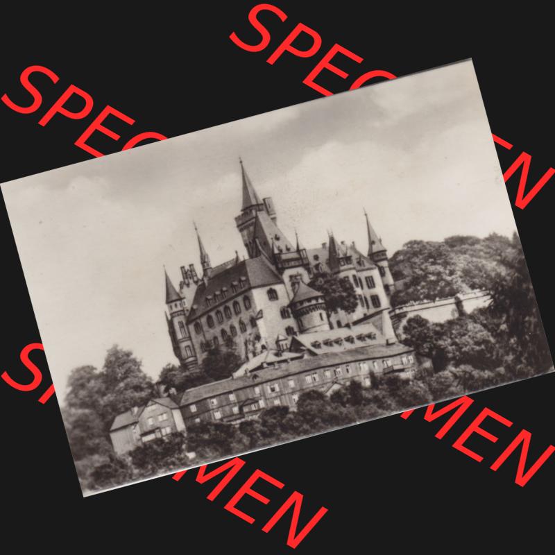 Altes Foto der DDR, Bezirk Magdeburg, Kreis Wernigerode, Stadt Wernigerode am Harz 1970, Schloss Feudalmuseum. Das alte Foto wurde 1970 innerhalb einer Foto-Mappe mit 10... Sammlung