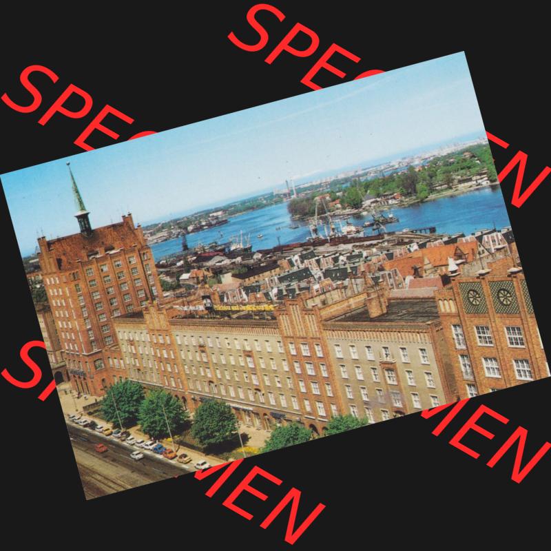 Ansichtskarten DDR Bezirk Rostock, Stadtkreis Rostock, Hansestadt Rostock Luftaufnahme Blick über die lange Straße. DDR Bezirk Rostock, Stadtkreis Rostock, Hansestadt... Sammlung
