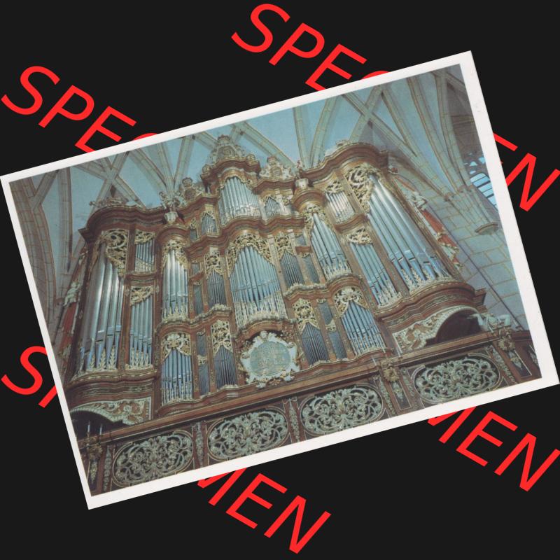 Ansichtskarten DDR Bezirk Leipzig, Kreis Altenburg, Schloss Altenburg 1988, Prospekt der Orgel (1). Alte Ansichtskarten in der DDR, 1. Auflage 1988 vom VEB... Sammlung