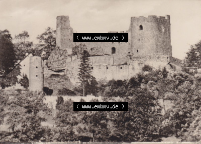 Fotos DDR, Bezirk Karl-Marx-Stadt, Kreis Brand-Erbisdorf, Klein-Stadt Frauenstein Burgruine bei Frauenstein. Fotos in s/w bzw.... Sammlung