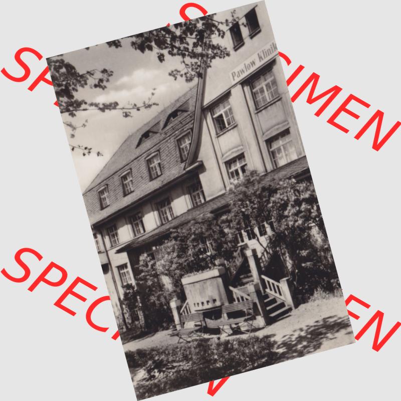 Altes Foto der DDR, Bezirk Karl-Marx-Stadt, Kreis Flöha, Stadt Augustusburg, Ansichten-Mappe von 1977, Pawlow-Klinik Sammlung