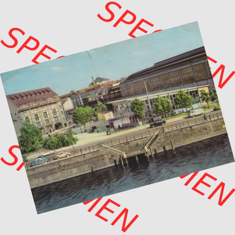 Ansichtskarte DDR Bezirk Berlin, Stadt Berlin Ansicht in Farbe 1965, S-Bahnhof Friedrichtstraße. Stadtansichten der Stadt Berlin, mit Ansicht in Farbe / Color der Hauptstadt... Sammlung