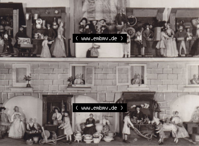 Arnstadt Schloss-Museum Mon Plaisir 1977, Puppenstadt, Markt, Kunstanstalt Straub & Fischer, Meiningen Sammlung