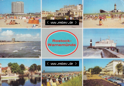 Ansichtskarte DDR Bezirk Rostock, Stadtkreis Rostock, Hansestadt Rostock Ansicht 1980, Kurhaus, Am Strand Mohle Blick zum Hotel... Sammlung