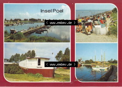 Insel Poel Hafen im Ortsteil Kirchdorf, Schwarzer Busch, Timmendorf, Hafen, Bezirk Rostock, Kreis Wismar, Insel Poel im online... Sammlung