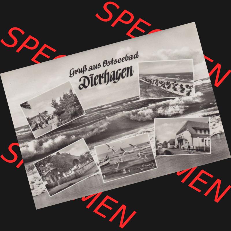 Ansichtskarte DDR Bezirk Rostock, Kreis Ribnitz-Damgarten, Ostseebad Dierhagen mit Ansicht 1965, Gruß aus Ostseebad Dierhagen, Heldge-Verlag KG - Köthen/Anhalt.... Sammlung