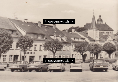 Fotos DDR, Bezirk Karl-Marx-Stadt, Kreis Brand-Erbisdorf, Klein-Stadt Frauenstein Platz des Friedens. Fotos in s/w bzw. in schwarzweiß... Sammlung