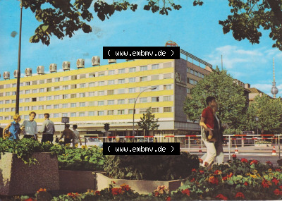 Stadt Berlin Ansicht in Farbe 1972, Interhotel Unter den Linden, Hauptstadt der DDR bis 1990 zu DDR-Zeiten Sammlung