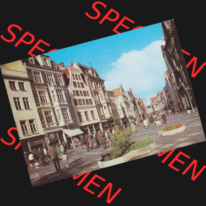 Alte Ansichtskarte mit Ansichten der DDR Bezirk Rostock, Stadtkreis Rostock, Hansestadt Rostock 1978, Rostocker Kröpeliner Straße. Alte Ansicht in der DDR Bezirk Rostock,... Sammlung