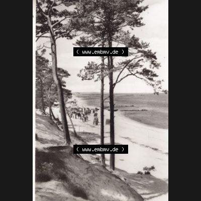Alte Ansichten-Foto DDR Bezirk Rostock, Kreis Greifswald Ostseebad Lubmin in s/w 1966, 10. Ostseebad Lubmin - Blick zum Strand, P 1-66 IV-14-45 N 3472. DDR Bezirk Rostock,... Sammlung