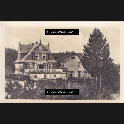 Fotos DDR, Bezirk Erfurt, Kreis Gotha, Tambach-Dietharz in Thüringen, 12 Amateur-Fotos, Foto 8. Haus Sonnenblick. s/w - schwarzweiß Foto - Ansichten... Sammlung
