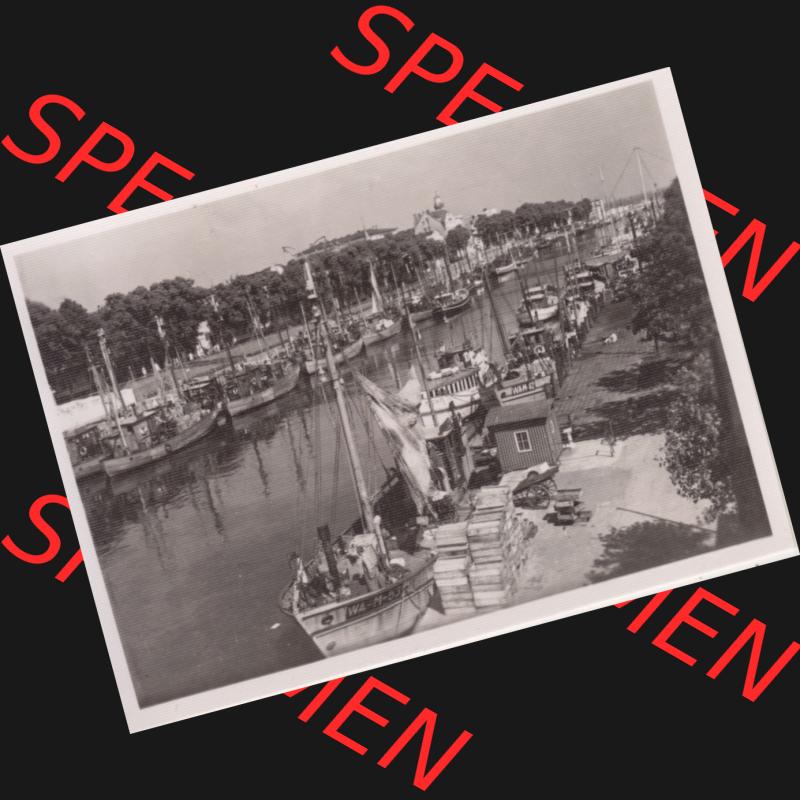 Alte Foto-Ansicht DDR Bezirk Rostock, Kreis Rostock, Hansestadt Rostock, Ortsteil Warnemünde, 10 Fotos von Wolfhard Eschenburg 1962, Unbezeichnetes Foto 2. DDR... Sammlung