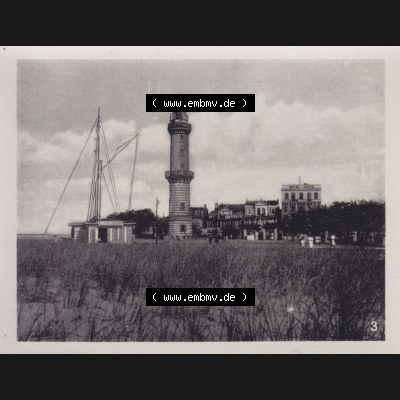 Alte Foto-Ansicht DDR Bezirk Rostock, Kreis Rostock, Hansestadt Rostock, Ortsteil Warnemünde 1957, 10 Fotos von Verlag Lederbogen - Karl-Marx-Stadt 1957, 3. Blick... Sammlung