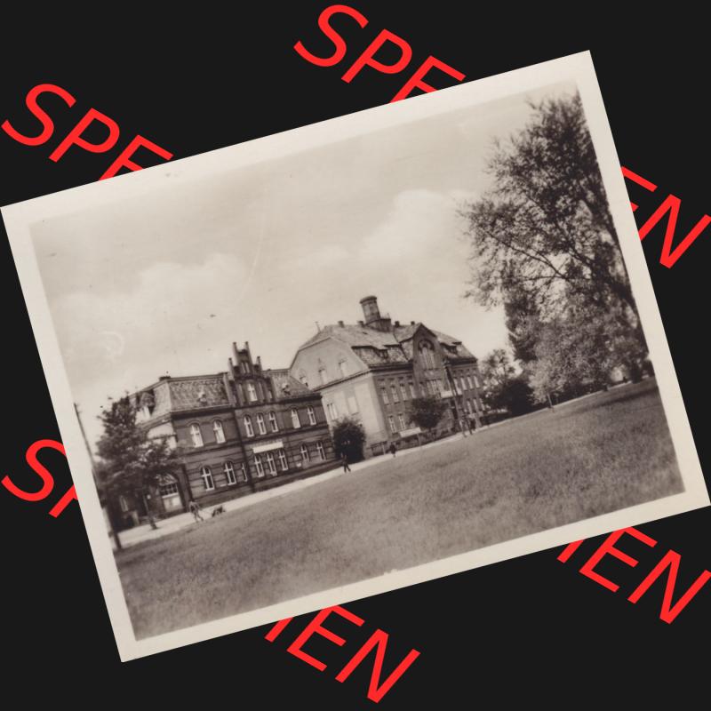 Altes Foto DDR Bezirk Rostock, Kreis Rügen, Ostseebad Sassnitz 1954, Saßnitzer Post und Rathaus. Altes Foto DDR Bezirk Rostock, Kreis Rügen, Ostseebad... Sammlung