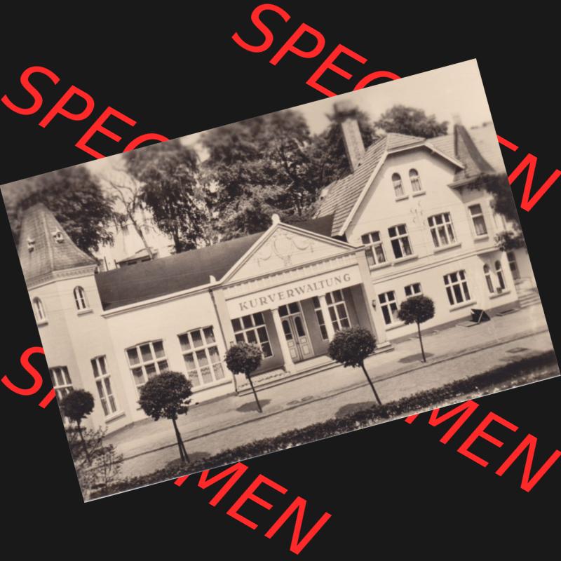 Foto-Ansicht DDR Bezirk Rostock, Kreis Rügen, Ostseebad Sellin 1963, 5. Sellin (Rügen), Kurverwaltung in Ansichten K 3912. Foto aus DDR-Zeiten... Sammlung
