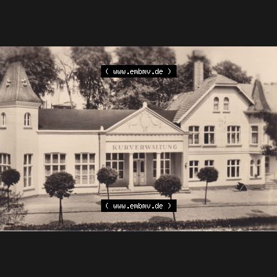 Foto-Ansicht DDR Bezirk Rostock, Kreis Rügen, Ostseebad Sellin 1963, 5. Sellin (Rügen), Kurverwaltung in Ansichten K 3912. Foto aus DDR-Zeiten... Sammlung