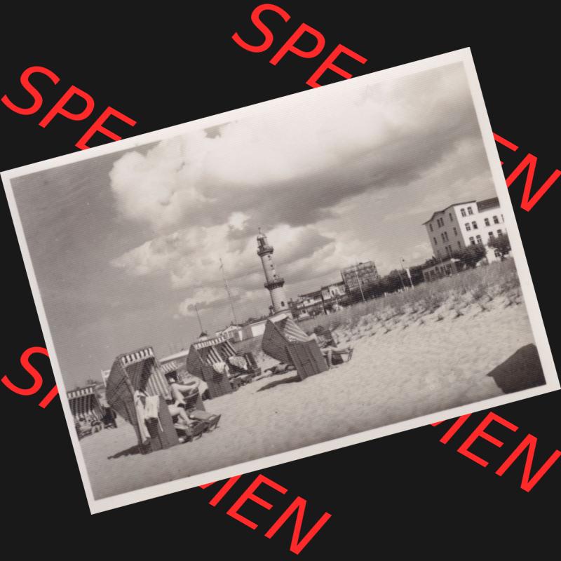 Alte Foto-Ansicht DDR Bezirk Rostock, Kreis Rostock, Hansestadt Rostock, Ortsteil Warnemünde, 10 Fotos von Wolfhard Eschenburg 1962, Unbezeichnetes Foto 5. DDR... Sammlung