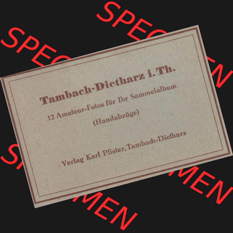 Fotos DDR, Bezirk Erfurt, Kreis Gotha, Tambach-Dietharz in Thüringen, 12 Amateur-Fotos, Foto Tambach-Dietharz in Thürigen, Verlag Karl Pfister, Tambach-Dietharz.... Sammlung