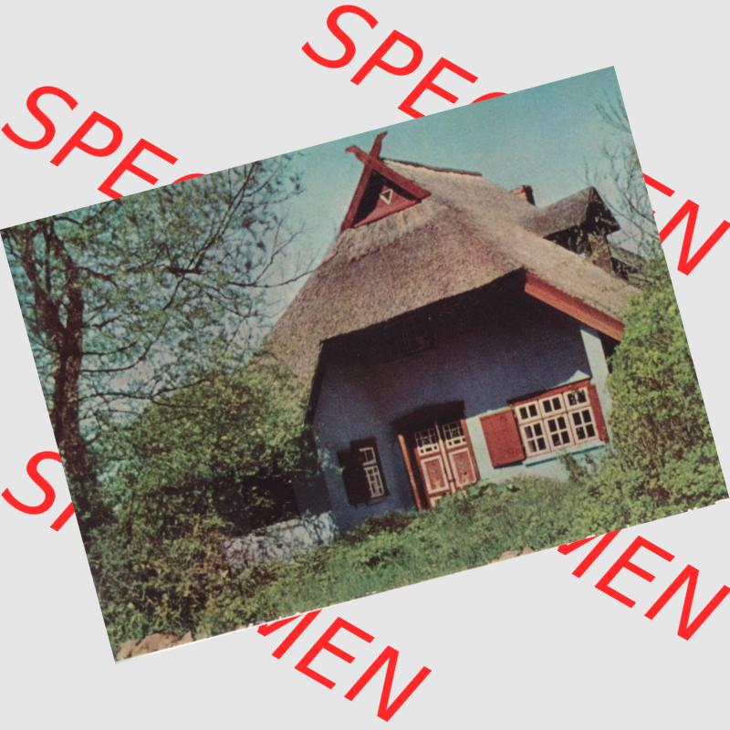 Fotos DDR Bezirk Rostock, Kreis Ribnitz-Damgarten, Ostseebad Ahrenshoop Lithografie von 1963, nach Aufnahmen von Fritz Wegschneider, Kleine Farbserie 8. Kunstkaten.... Sammlung