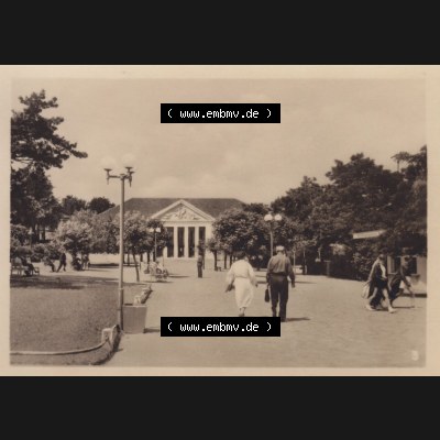 Alte Foto-Ansicht DDR Bezirk Rostock, Kreis Wolgast, Insel Usedom Seebad Heringsdorf 1955, 3. Kulturhaus. Altes Foto der DDR Bezirk Rostock, Kreis Wolgast, Insel... Sammlung