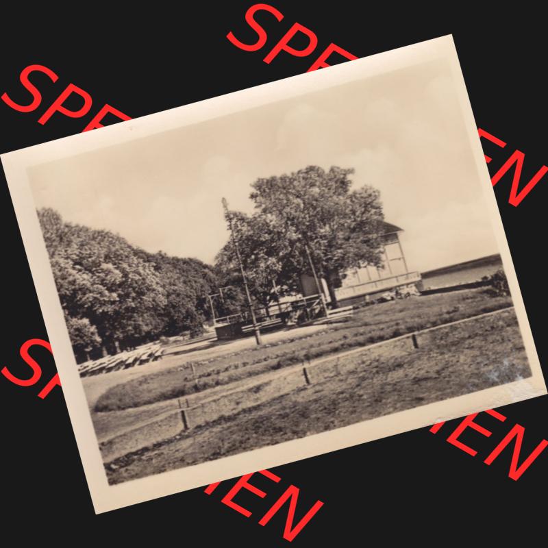 Alte Foto Ansicht der DDR Bezirk Rostock, Kreis Rügen, Ostseestadt Sassnitz, 10 Motive (Echt Foto) 1959, Sassnitzer Kurplatz. Altes Foto DDR Bezirk Rostock,... Sammlung