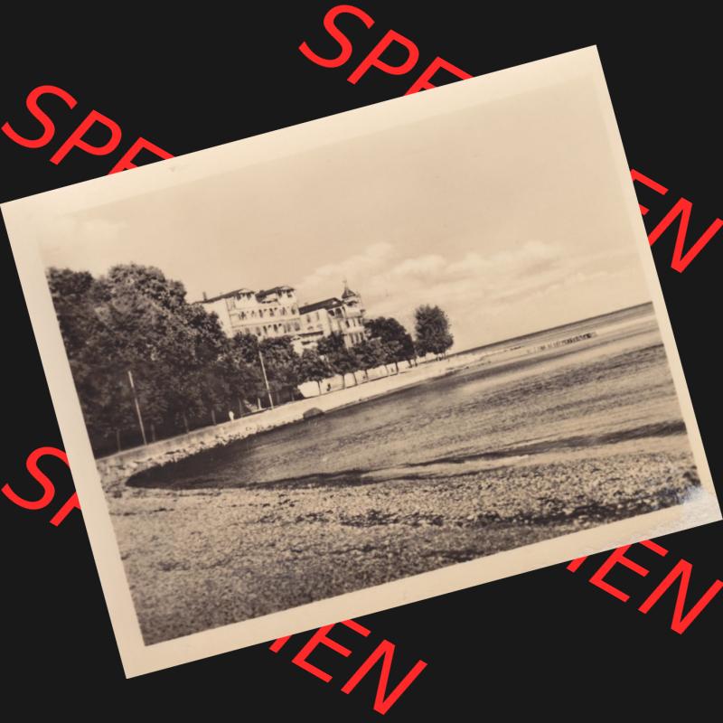 Alte Foto Ansicht der DDR Bezirk Rostock, Kreis Rügen, Ostseestadt Sassnitz, 10 Motive (Echt Foto) 1959, Promenade und Sassnitzer Strandhotel. Altes Foto DDR... Sammlung