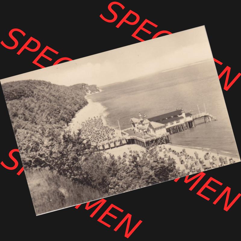 Foto-Ansicht DDR Bezirk Rostock, Kreis Rügen, Ostseebad Sellin 1963, 1. Sellin (Rügen) in Ansichten K 3914. Foto aus DDR-Zeiten der Deutschen Demokratischen... Sammlung