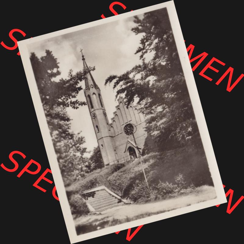 Altes Foto DDR Bezirk Rostock, Kreis Rügen, Ostseebad Sassnitz 1954, Johannes-Kirche. Altes Foto DDR Bezirk Rostock, Kreis Rügen, Ostseebad Sassnitz auf der... Sammlung