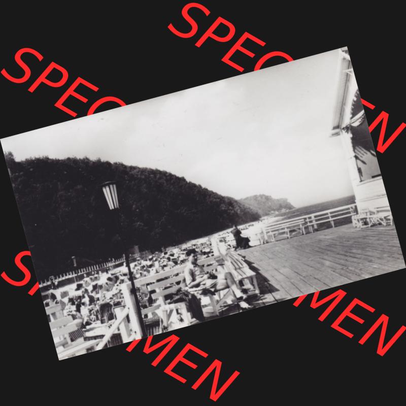 Foto-Ansicht DDR Bezirk Rostock, Kreis Rügen, Ostseebad Sellin 1959, Mit auf dem Foto unbeschriebenen Motiv (0003). Foto vom Graphokopie Heinz Sander G, Berlin... Sammlung