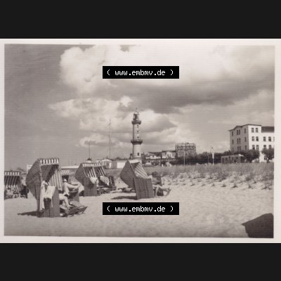 Alte Foto-Ansicht DDR Bezirk Rostock, Kreis Rostock, Hansestadt Rostock, Ortsteil Warnemünde, 10 Fotos von Wolfhard Eschenburg 1962, Unbezeichnetes Foto 5. DDR... Sammlung
