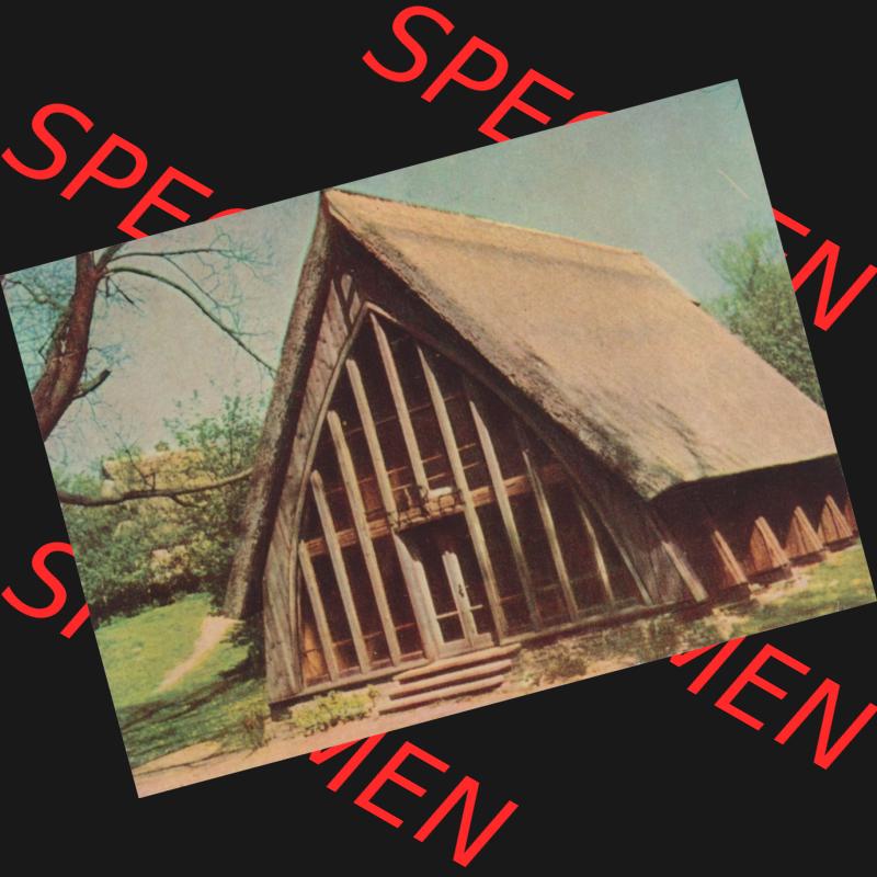 Fotos DDR Bezirk Rostock, Kreis Ribnitz-Damgarten, Ostseebad Ahrenshoop Lithografie von 1963, nach Aufnahmen von Fritz Wegschneider, Kleine Farbserie 5. Dorfkirche.... Sammlung