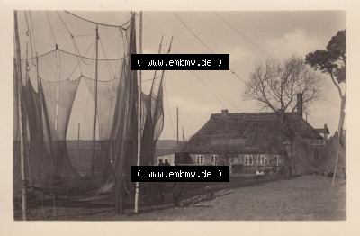 Altes Foto der DDR Bezirk Rostock, Kreis Rügen, Insel Rügen, 10 Motive (Echt Foto) Ostseebad Thiessow, Aalreuse mit alten Fischerhaus.... Sammlung