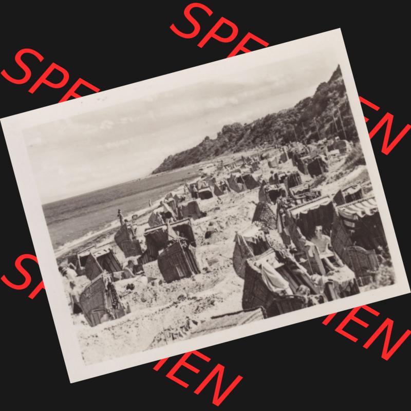 Altes Foto aus DDR Bezirk Rostock, Kreis Bad Doberan, Ostseebad Rerik 1955, Am Schönen Ostseestrand. Foto in s/w - schwarzweiß aus DDR-Zeiten der Deutschen Demokratischen... Sammlung