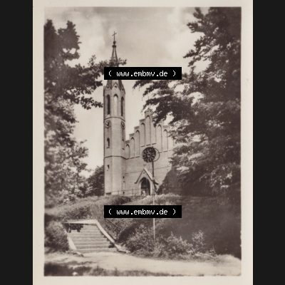 Altes Foto DDR Bezirk Rostock, Kreis Rügen, Ostseebad Sassnitz 1954, Johannes-Kirche. Altes Foto DDR Bezirk Rostock, Kreis Rügen, Ostseebad Sassnitz auf der... Sammlung