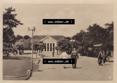 Insel Usedom Seebad Heringsdorf 1955, 3. Kulturhaus. Altes Foto der DDR Sammlung