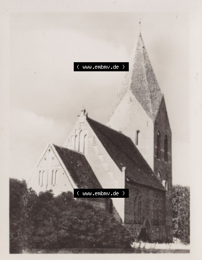 Altes Foto aus DDR Bezirk Rostock, Kreis Bad Doberan, Ostseebad Rerik 1955, Kirche bei Rerik. Foto in s/w - schwarzweiß aus DDR-Zeiten... Sammlung