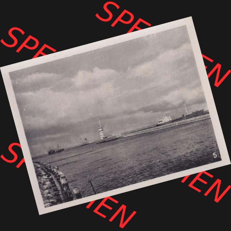 Alte Foto-Ansicht DDR Bezirk Rostock, Kreis Rostock, Hansestadt Rostock, Ortsteil Warnemünde 1957, 10 Fotos von Verlag Lederbogen - Karl-Marx-Stadt 1957, 5. Blick... Sammlung