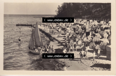 Altes Foto der DDR Bezirk Rostock, Kreis Rügen, Insel Rügen, 10 Motive (Echt Foto) Ostseebad Sellin am Strand. Altes Foto mit... Sammlung