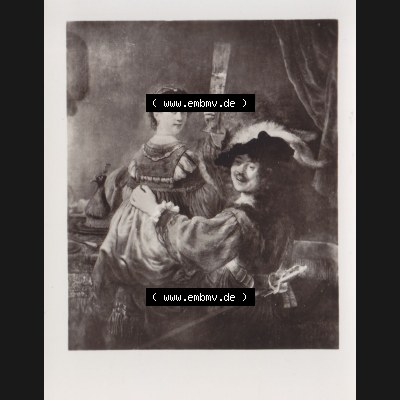 Fotos DDR Bezirk Dresden, Kreis Dresden, Stadt Dresden Gemäldegalerie Alte Meister, Foto vom Gemälde 1972, Rembrandt Harmensz van Rijn. Foto von einen Gemälde... Sammlung