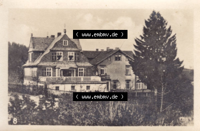 Fotos DDR, Bezirk Erfurt, Kreis Gotha, Tambach-Dietharz in Thüringen, 12 Amateur-Fotos, Foto 8. Haus Sonnenblick. s/w - schwarzweiß... Sammlung