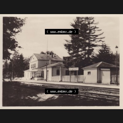 Alte Foto-Ansicht DDR Bezirk Rostock, Kreis Bad Doberan, Ostseebad Heiligendamm, (10 Echte Fotos), von ~1956, Bahnhof. Alte Foto Ansichten der DDR Bezirk... Sammlung