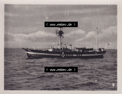 Warnemünde 1957, 10 Fotos von Verlag Lederbogen - Karl-Marx-Stadt 1957, 9. Gedser Rev - Feuerschiff Sammlung