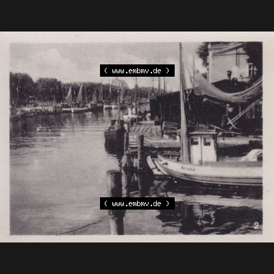 Alte Foto-Ansicht DDR Bezirk Rostock, Kreis Rostock, Hansestadt Rostock, Ortsteil Warnemünde 1957, 10 Fotos von Verlag Lederbogen - Karl-Marx-Stadt 1957, 2. Am... Sammlung