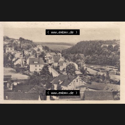 Fotos DDR, Bezirk Erfurt, Kreis Gotha, Tambach-Dietharz in Thüringen, 12 Amateur-Fotos, Foto 1. Blick vom Kirchturm. s/w - schwarzweiß Foto -... Sammlung