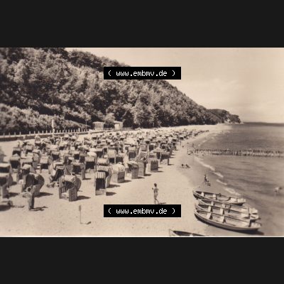 Foto-Ansicht DDR Bezirk Rostock, Kreis Rügen, Ostseebad Sellin 1963, 3. Sellin (Rügen) in Ansichten, K 3900. Foto aus DDR-Zeiten der Deutschen... Sammlung