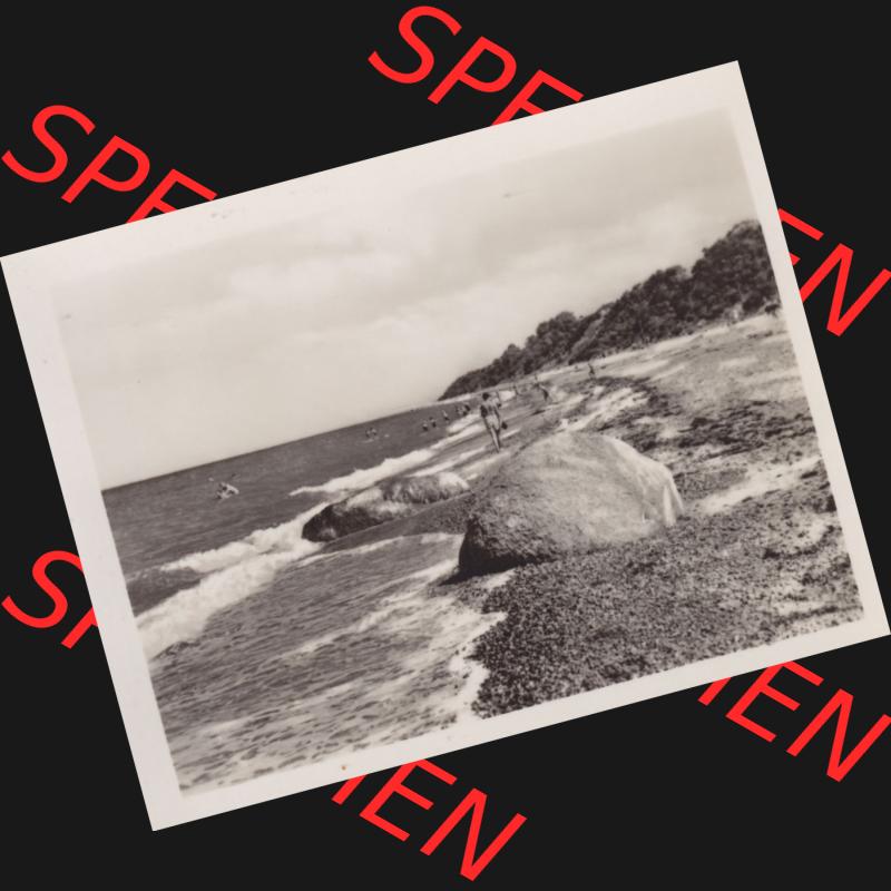 Altes Foto aus DDR Bezirk Rostock, Kreis Bad Doberan, Ostseebad Rerik 1955, Strand. Foto in s/w - schwarzweiß aus DDR-Zeiten der Deutschen Demokratischen Republik vom... Sammlung
