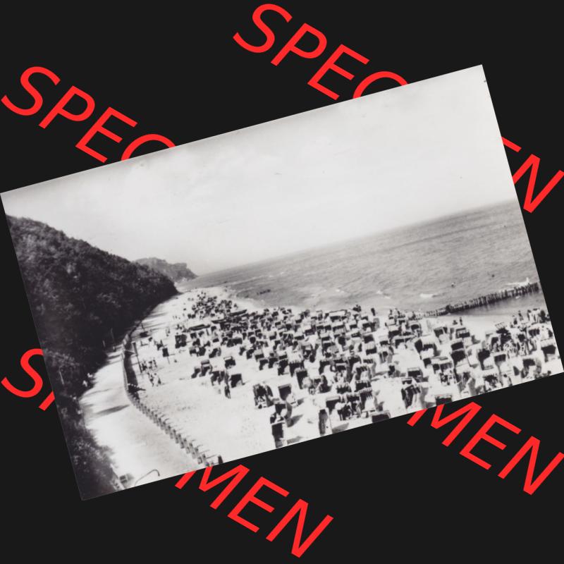 Foto-Ansicht DDR Bezirk Rostock, Kreis Rügen, Ostseebad Sellin 1959, Mit auf dem Foto unbeschriebenen Motiv (0004). Foto vom Graphokopie Heinz Sander G, Berlin... Sammlung